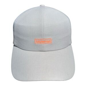 lululemon athletica Gray Hat with Orange Logo